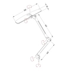 Лампа настольная светодиодная бестеневая 6500К 21 Вт 84 SMD Rexant ECO light (31-0401) - фото 6