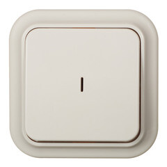 Изображение товара Выключатель Svet одноклавишный накладной бежевый с подсветкой (SV1001-0002)