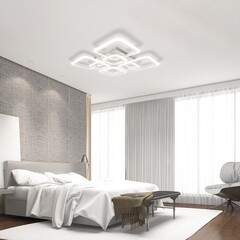 Люстра светодиодная потолочная IN HOME Elegant Aris-W 120 Вт 3000-6500К 28 кв.м (4690612035420) - фото 3