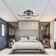 Люстра светодиодная потолочная IN HOME Elegant Aris-B 120 Вт 3000-6500К 28 кв.м (4690612035437) - фото 3