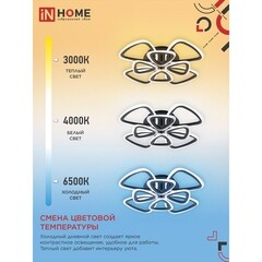 Люстра светодиодная потолочная IN HOME Elegant Sansa-B 120 Вт 3000-6500К 28 кв.м (4690612035390) - фото 7