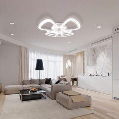 Люстра светодиодная потолочная IN HOME Elegant Sansa-W 120 Вт 3000-6500К 28 кв.м (4690612035383) - фото 2