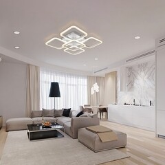 Люстра светодиодная потолочная IN HOME Elegant Aris-W-BG 90 Вт 3000-6500К 30 кв.м (4690612043258) - фото 3