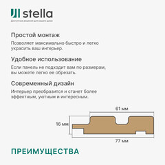 Профиль финишный для панелей 77х16х2700 мм сидней - фото 2