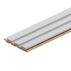 Реечная панель МДФ белая 2700х119х16 мм Stella 0,32 кв.м - фото 1