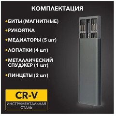 Набор отверток для точных работ Kranz (KR-12-4776) (37 шт.) - фото 8