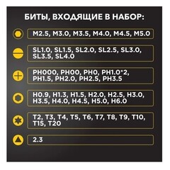 Набор отверток для точных работ Kranz (KR-12-4774) (62 шт.) - фото 6