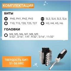 Набор отверток Kranz (KR-12-4791) (31 шт.) - фото 7