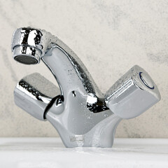 Смеситель для раковины WasserKraft Amper 2903 двухвентильный хром (2903) - фото 2