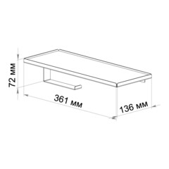 Держатель для туалетной бумаги Unit с полкой металл черный (74104563) - фото 2