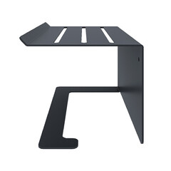 Держатель для туалетной бумаги Unit с полкой металл графит (74104560) - фото 7