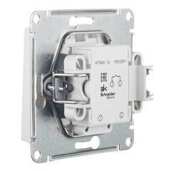 Выключатель Systeme Electric AtlasDesign одноклавишный встраиваемый белый с подсветкой (ATN000113) - фото 2