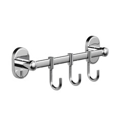 Изображение товара Вешалка для ванной Haiba HB1915-3 3 крючка на шуруп нержавеющая сталь хром (539831)