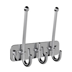 Изображение товара Вешалка для ванной Haiba HB201-3 3 крючка на шуруп нержавеющая сталь хром (540053)