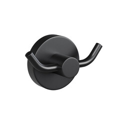 Изображение товара Крючок для ванной Haiba HB8705-2 двойной на шуруп нержавеющая сталь черный (551038)