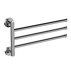 Изображение товара Полотенцедержатель Haiba HB113 360 мм тройной поворотный на шуруп металл хром (539746)