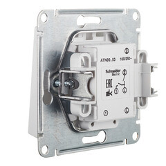 Выключатель Systeme Electric AtlasDesign двухклавишный встраиваемый белый с подсветкой (ATN000153) - фото 2