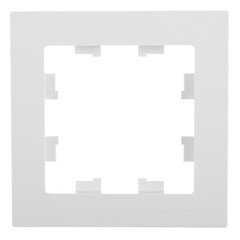 Рамка Systeme Electric AtlasDesign ATN000101 одноместная универсальная белая