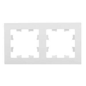 Рамка Systeme Electric AtlasDesign двухместная белая (ATN000102)