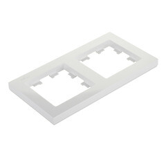 Рамка Systeme Electric AtlasDesign двухместная белая (ATN000102) - фото 2