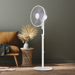 Вентилятор напольный Royal Clima RSF-1401E-WT (НС-1608895) 3 скорости 60 Вт с пультом - фото 2