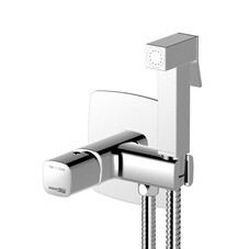 Смеситель с гигиеническим душем встраиваемый WasserKraft Naab 8600 со скрытой частью в комплекте хром (8638)