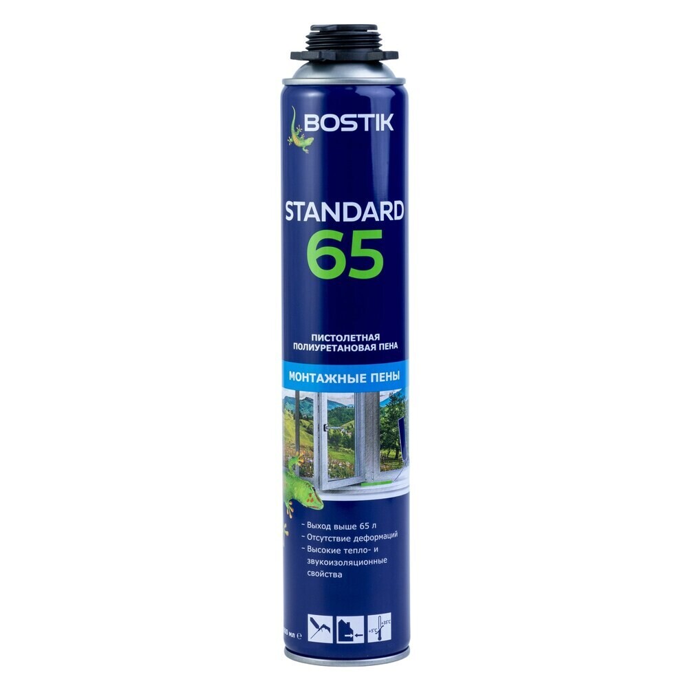 

Пена монтажная профессиональная Bostik Standard 65 летняя 800 мл