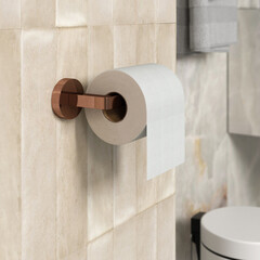 Держатель для туалетной бумаги WasserKraft металл золото (K-77796) - фото 2