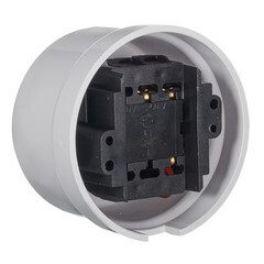 Выключатель Bironi Лизетта одноклавишный накладной белый ретро (B1-201-21) - фото 6