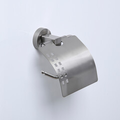 Держатель для туалетной бумаги WasserKraft с крышкой металл никель (K-64425) - фото 4