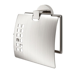 Изображение товара Держатель для туалетной бумаги WasserKraft с крышкой металл никель (K-64425)