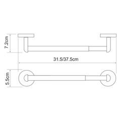 Держатель для бумажных полотенец WasserKraft Rhein 375 мм на шуруп металл хром (K-6291) - фото 2