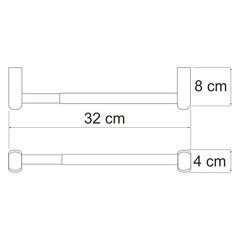 Держатель для бумажных полотенец WasserKraft Berkel 320 мм на шуруп металл хром (K-6891) - фото 2