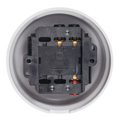 Выключатель Bironi Лизетта двухклавишный накладной белый ретро (B1-202-21) - фото 4