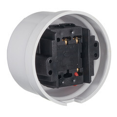 Выключатель Bironi Лизетта двухклавишный накладной белый ретро (B1-202-21) - фото 3