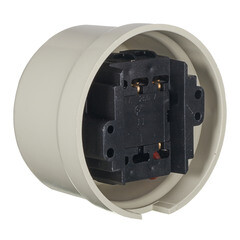 Выключатель Bironi Лизетта одноклавишный накладной слоновая кость ретро (B1-201-211) - фото 6