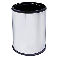 Ведро для мусора WasserKraft K-625 с крышкой 5 л металл хром - фото 1