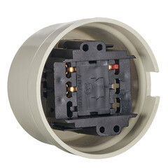 Выключатель Bironi Лизетта двухклавишный накладной слоновая кость ретро (B1-202-211) - фото 4