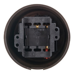 Выключатель Bironi Лизетта одноклавишный накладной коричневый ретро (B1-201-22) - фото 5