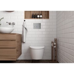 Клавиша смыва для инсталляций Siamp Plank хром глянцевый (10006932) - фото 5