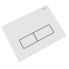 Клавиша смыва для инсталляций Siamp Plank белая глянцевая (10006930) - фото 4