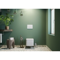 Клавиша смыва для инсталляций Siamp Plank белая глянцевая (10006930) - фото 2