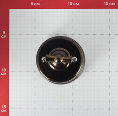 Выключатель Bironi Лизетта одноклавишный накладной бронза ретро (B1-201-25) - фото 2