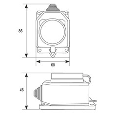 Колодка электрическая 1 розетка UNIVersal 16 А 250 В UNIVersal с заглушкой компакт оранжевая (3037) - фото 3