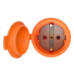 Розетка UNIVersal 16 А 250 В UNIVersal с заглушкой оранжевая (3038) - фото 3