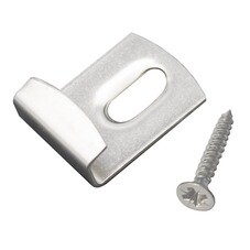 Клипса стартовая монтажная Осфикс для шовного монтажа доски ДПК Greenwerk с саморезом нержавеющая сталь (10 шт.)