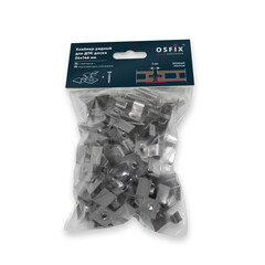 Клипса рядная монтажная Осфикс для шовного монтажа доски ДПК с саморезом нержавеющая сталь (35 шт.) - фото 3