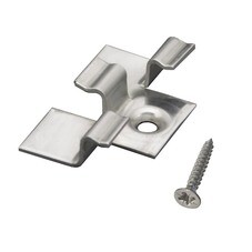 Клипса рядная монтажная Осфикс для шовного монтажа доски ДПК с саморезом нержавеющая сталь (35 шт.)