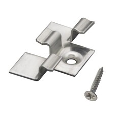 Изображение товара Клипса рядная монтажная Осфикс для шовного монтажа доски ДПК с саморезом нержавеющая сталь (35 шт.)