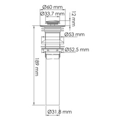 Донный клапан WasserKraft клик-клак 31,8 мм золото (A253) - фото 2